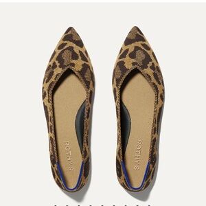 Rothy’s the point 2 leopard flats. Metallic Cat on their website!